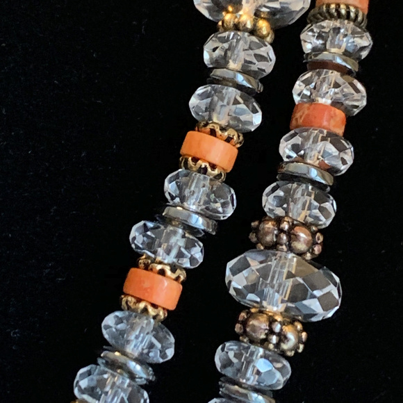 Handmade Crystal & Sun Stone Necklace - Picture 3 of 6
